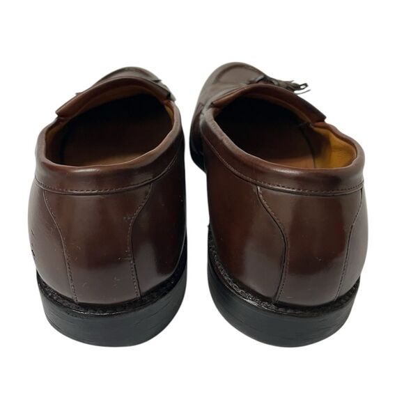 Allen Edmonds Newport Men’s Dark Brown Leather Kiltie Tassel Loafers SZ 11.5 B main image 5